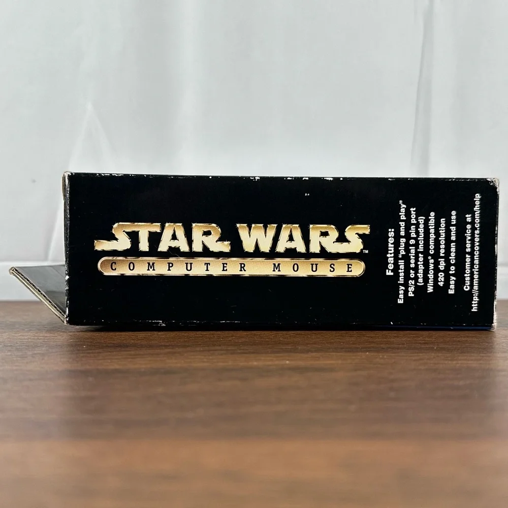 Vintage Star Wars Disney Lucasfilm darth vader Computer Wired Mouse New Opened